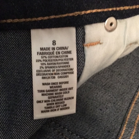 NEW Aeropostale Midi Denim Shorts Size 8 - Picture 6 of 6